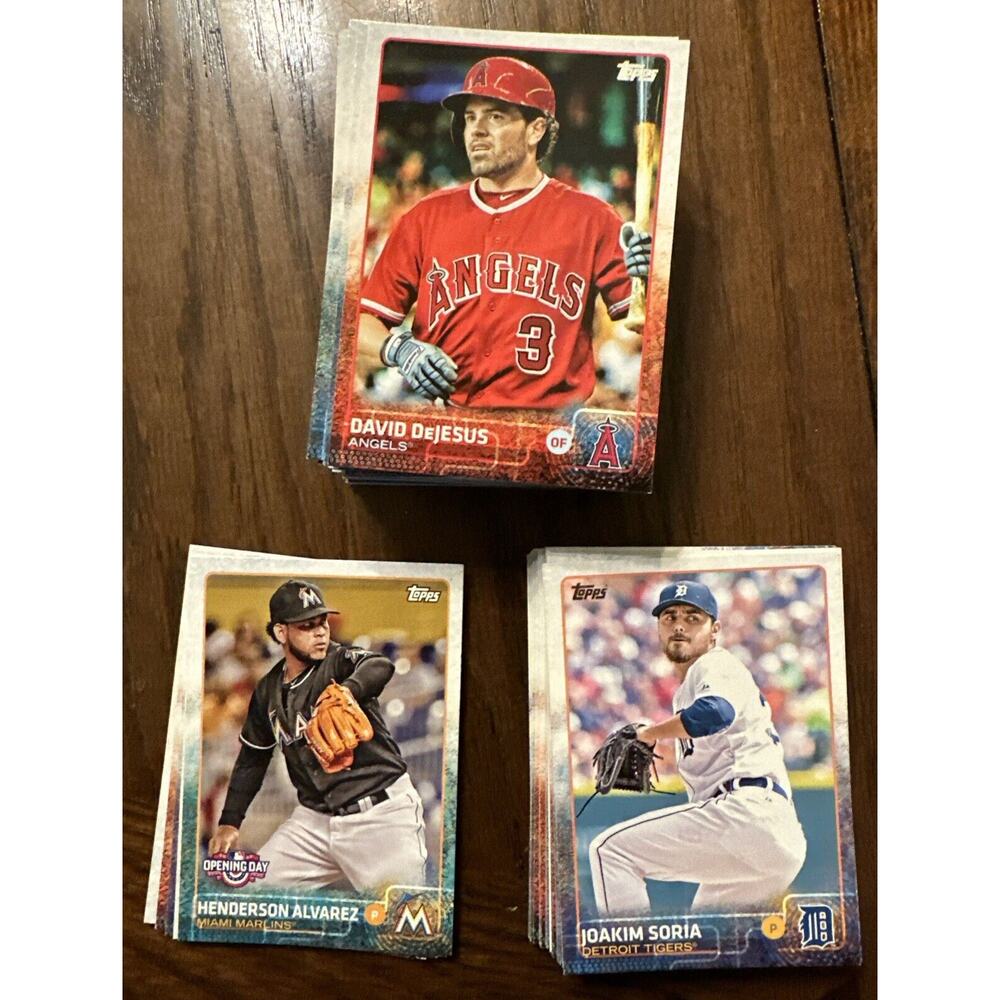 2015 Topps Baseball Series 1 &2, Update, Opening Day Lot Of 93 Different